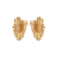 Daisy Field Daisy Earrings  clip-ons, 24K Gold vermeil on sterling silver  