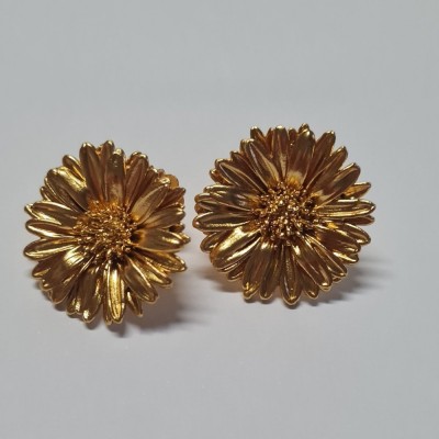 Daisy Field Daisy Earrings statement, statement studs, studs, 24K Gold vermeil on sterling silver  