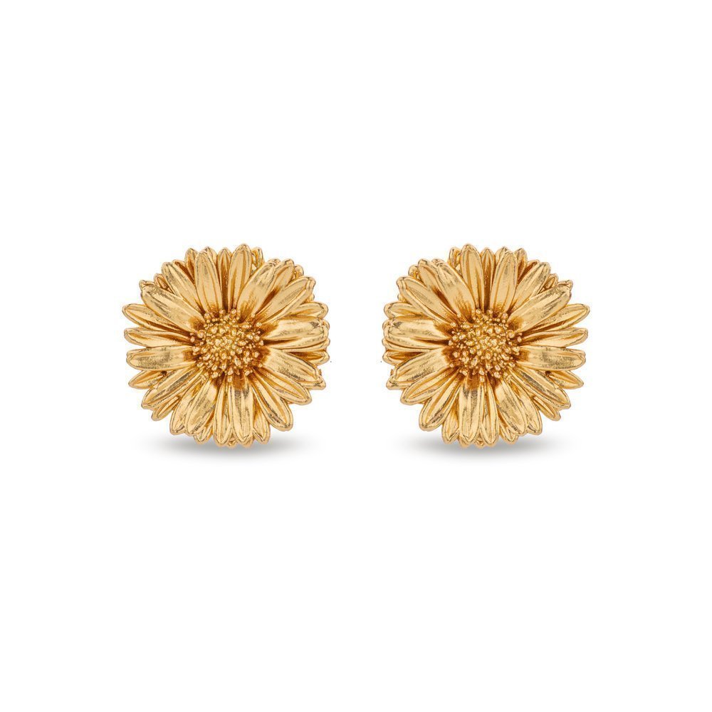 Daisy Field Daisy Earrings statement, statement studs, studs, 24K Gold vermeil on sterling silver  