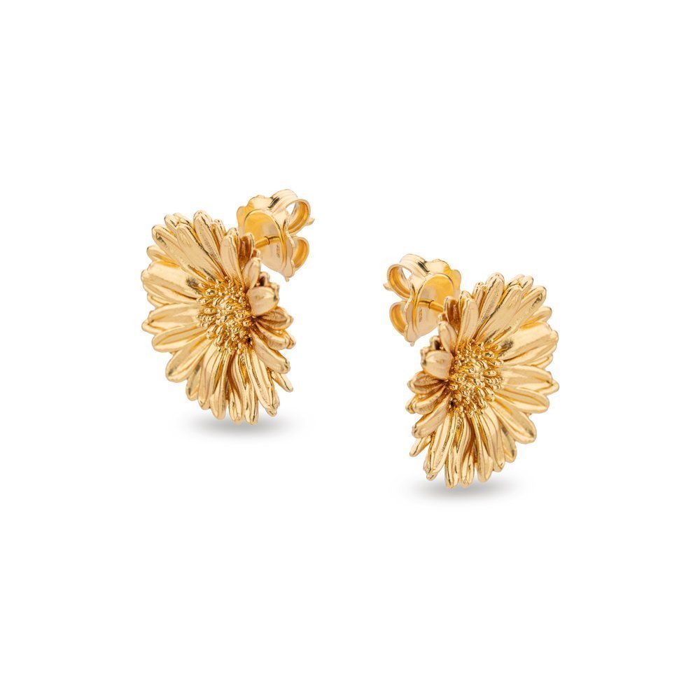Daisy Field Daisy Earrings statement, statement studs, studs, 24K Gold vermeil on sterling silver  