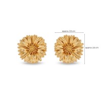 Daisy Field Daisy Earrings statement, statement studs, studs, 24K Gold vermeil on sterling silver  