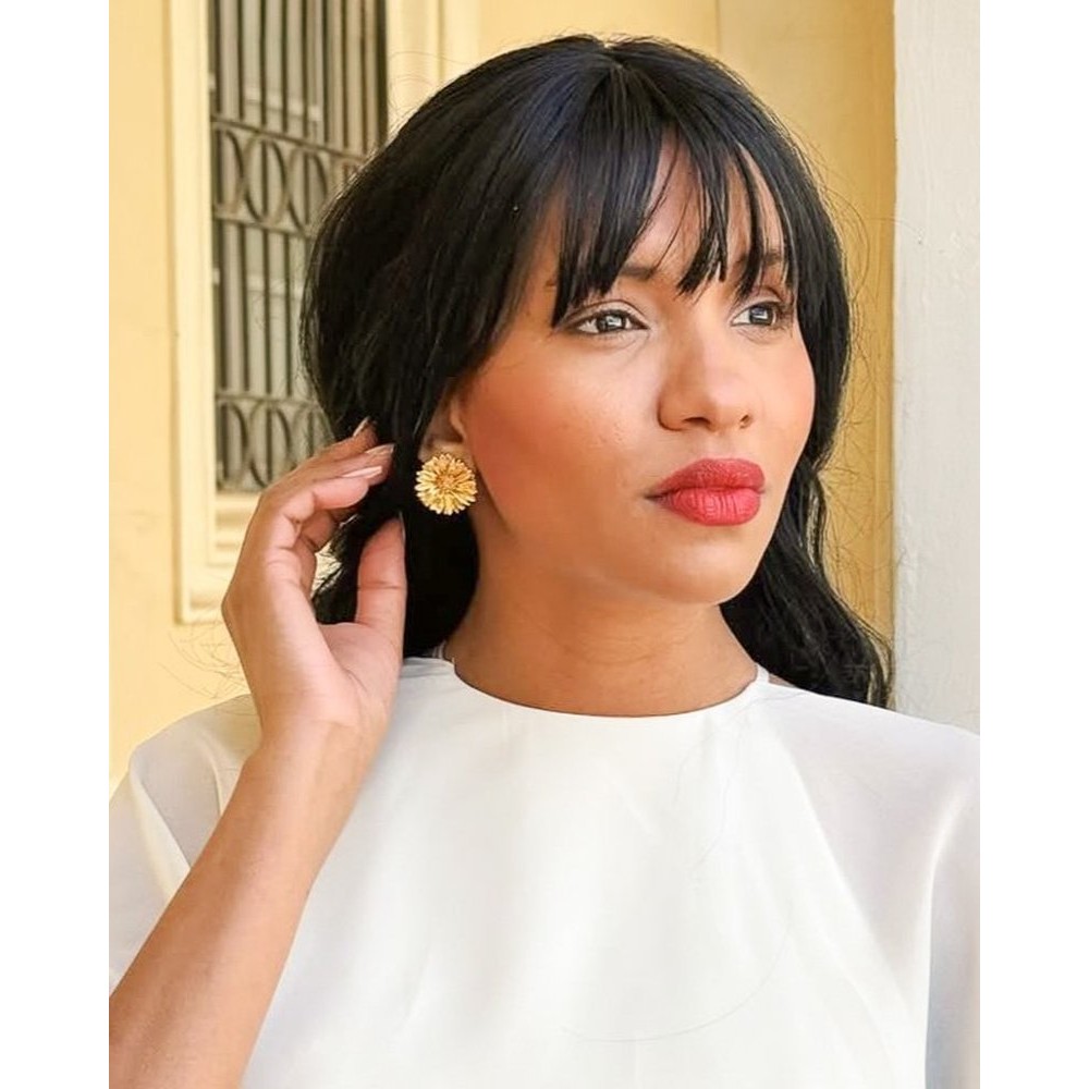 Daisy Field Daisy Earrings statement, statement studs, studs, 24K Gold vermeil on sterling silver  