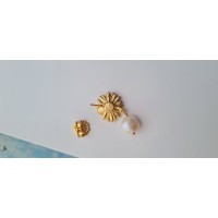 Daisy Field Daisy Earrings  drops & dangles, studs, 24K Gold vermeil on sterling silver  