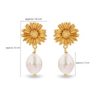 Daisy Field Daisy Earrings  drops & dangles, studs, 24K Gold vermeil on sterling silver  