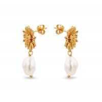 Daisy Field Daisy Earrings  drops & dangles, studs, 24K Gold vermeil on sterling silver  