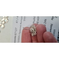 Daisy Field Daisy Earrings  drops & dangles, studs, 24K Gold and sterling silver  