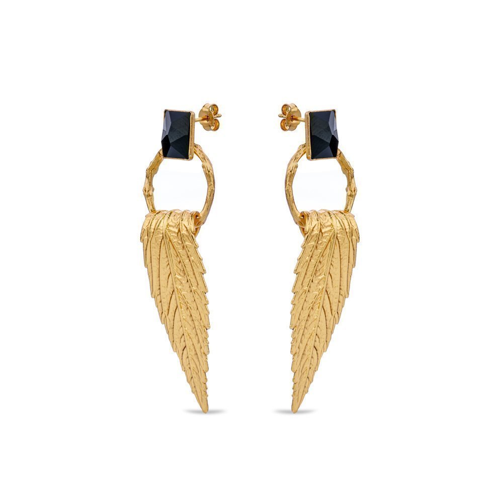 Armonia Earrings statement, drops & dangles, 24K Gold vermeil on sterling silver  