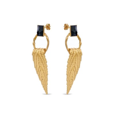 Armonia Earrings statement, drops & dangles, 24K Gold vermeil on sterling silver  