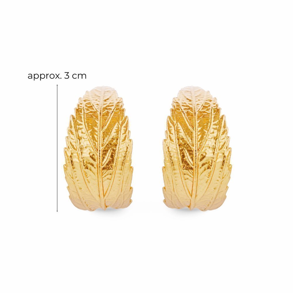 Zoe Earrings statement, clip-ons, 24K Gold vermeil on sterling silver  
