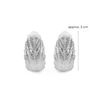 Zoe Earrings statement, clip-ons, Sterling silver  