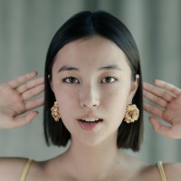 Anassa Rose Earrings statement, drops & dangles, 24K Gold plated  