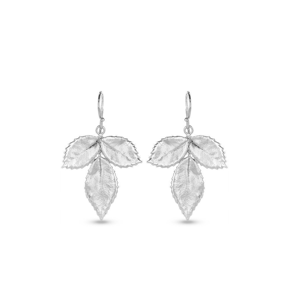 Memories Rose Earrings  drops & dangles, Sterling silver  