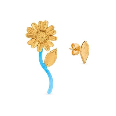 Margia Daisy Earrings   24K Gold vermeil on sterling silver  