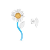 Daisy Earrings   24K Gold and sterling silver  