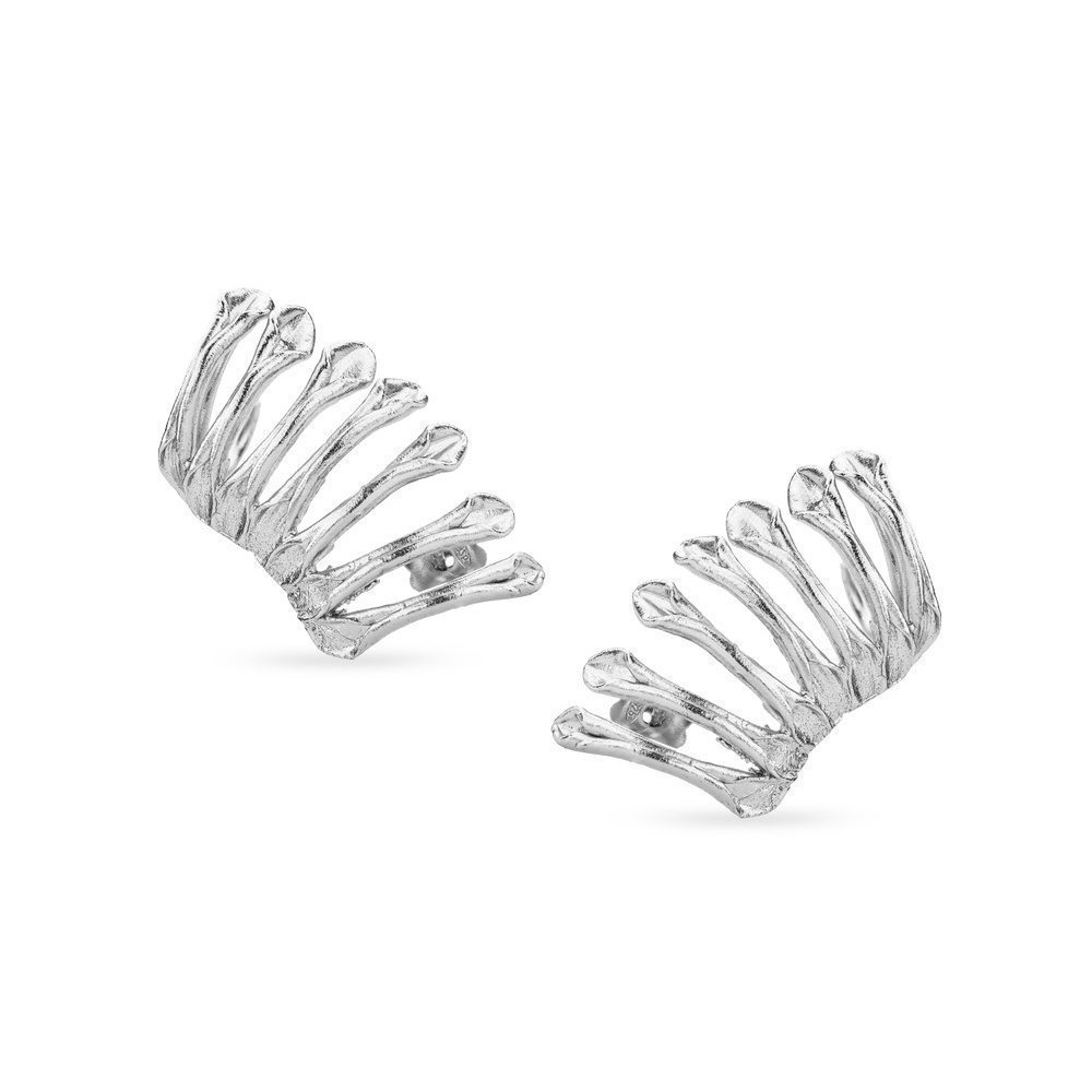 Heliostalida Earrings geometric, climbers, Sterling silver  