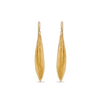 Athena Olive Earrings  drops & dangles, with hooks, 24K Gold vermeil on sterling silver  