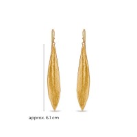 Athena Olive Earrings  drops & dangles, with hooks, 24K Gold vermeil on sterling silver  