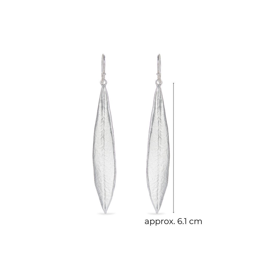 Athena Olive Earrings  drops & dangles, with hooks, Sterling silver  