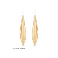 Athena Olive Earrings  drops & dangles, with steady hook, 24K Gold vermeil on sterling silver  