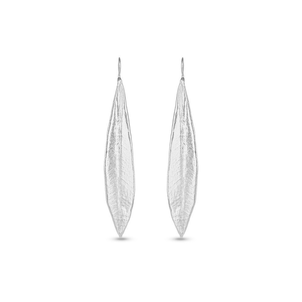 Athena Olive Earrings  drops & dangles, with steady hook, Sterling silver  