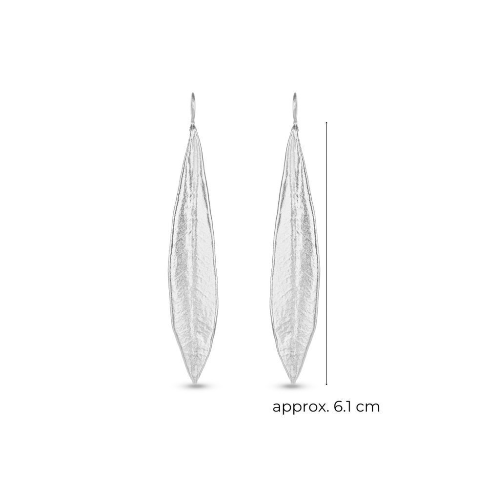 Athena Olive Earrings  drops & dangles, with steady hook, Sterling silver  
