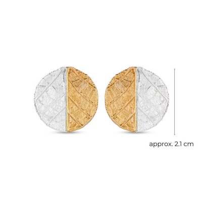 Ioli Earrings   24K Gold and sterling silver  