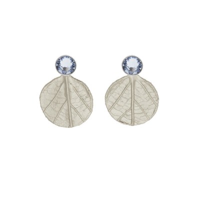 Amaryllis Earrings geometric, earjacket, studs, Sterling silver  