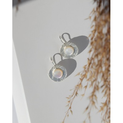 Echo Earrings geometric, drops & dangles, with steady hook, Sterling silver  