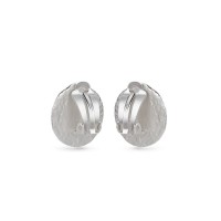 Echo Earrings geometric, clip-ons, Sterling silver  