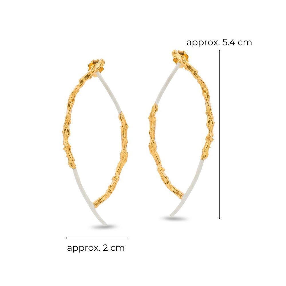 Lyria Earrings geometric, drops & dangles, statement studs, 24K Gold vermeil on sterling silver  