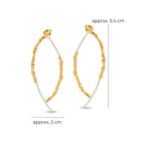 Lyria Earrings geometric, drops & dangles, statement studs, 24K Gold vermeil on sterling silver  