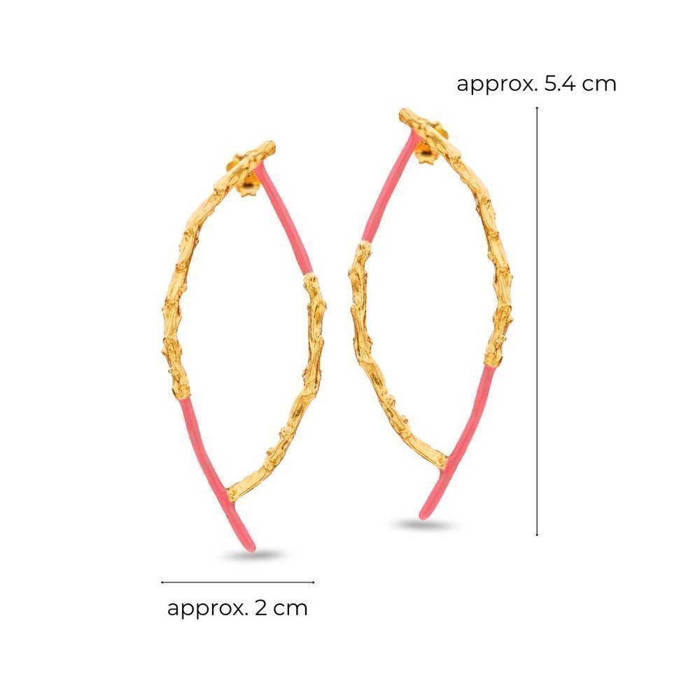Lyria Earrings geometric, drops & dangles, statement studs, 24K Gold vermeil on sterling silver  