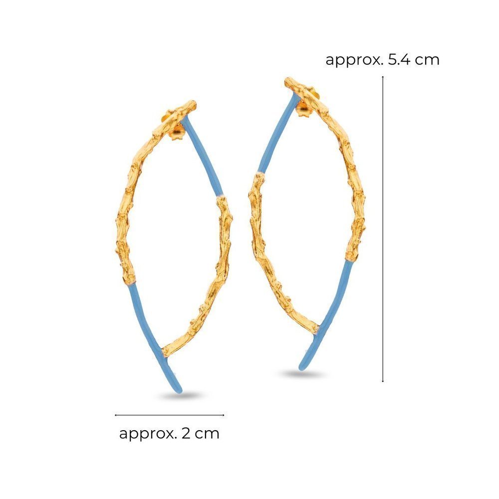 Lyria Earrings geometric, drops & dangles, statement studs, 24K Gold vermeil on sterling silver  