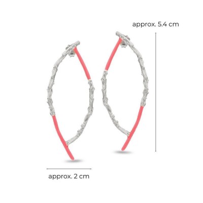 Lyria Earrings geometric, drops & dangles, statement studs, Sterling silver  