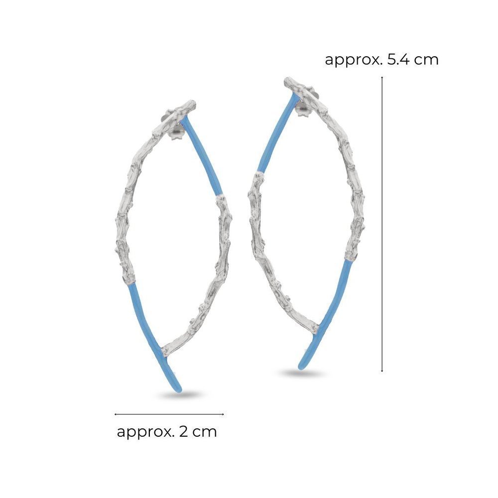 Lyria Earrings geometric, drops & dangles, statement studs, Sterling silver  