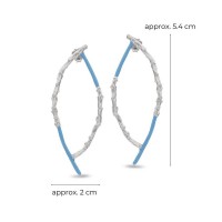 Lyria Earrings geometric, drops & dangles, statement studs, Sterling silver  