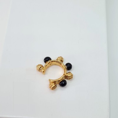 Nausica Earrings geometric, earcuff, 24K Gold vermeil on sterling silver  