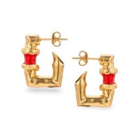 Earrings   24K Gold vermeil on sterling silver  