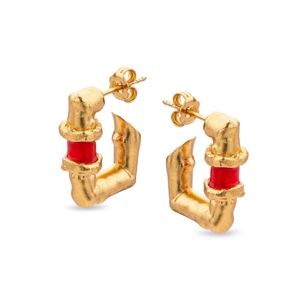 Earrings   24K Gold vermeil on sterling silver  
