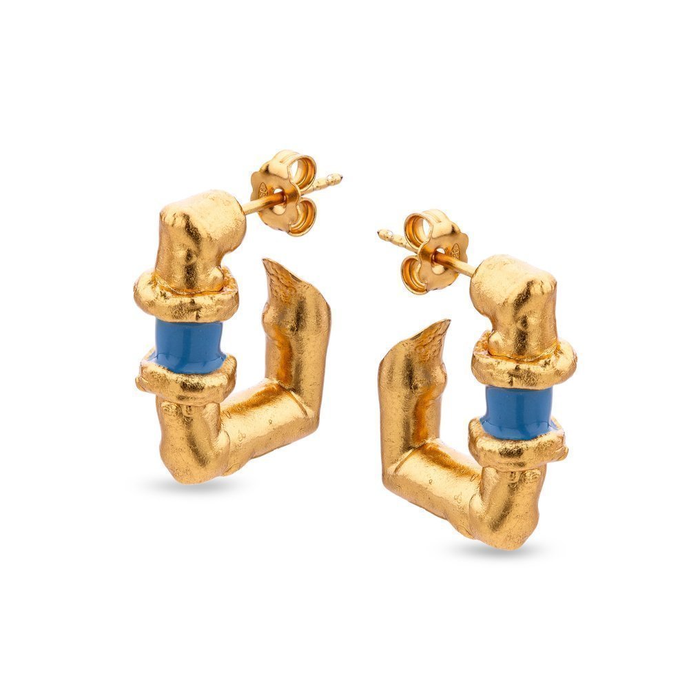 Earrings   24K Gold vermeil on sterling silver  