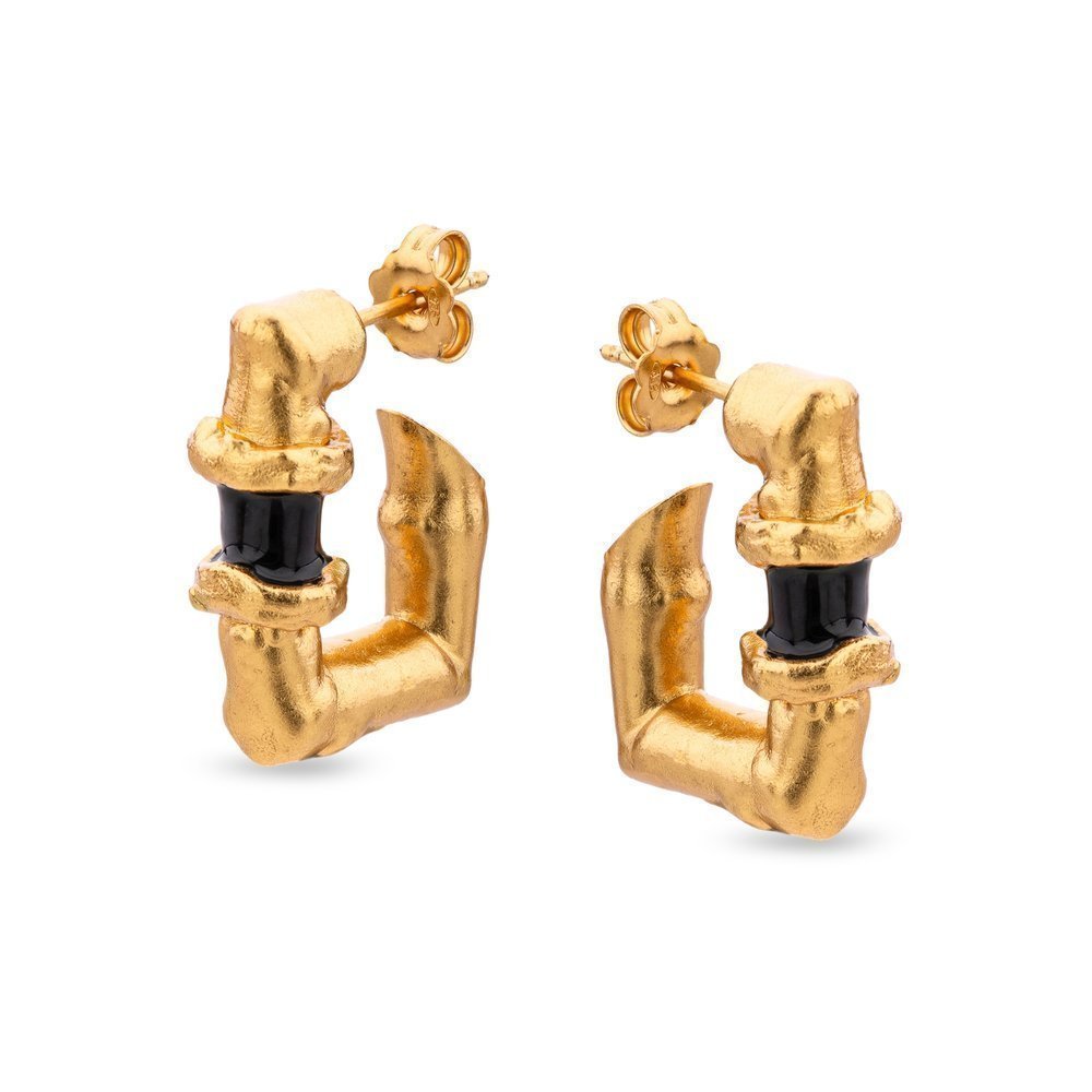 Earrings   24K Gold vermeil on sterling silver  