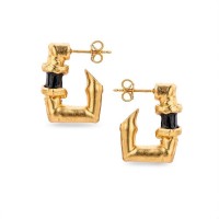 Earrings   24K Gold vermeil on sterling silver  