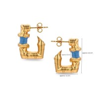 Earrings   24K Gold vermeil on sterling silver  