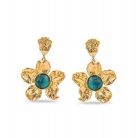 Kerasia Earrings statement, drops & dangles, 24K Gold vermeil on sterling silver  