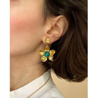 Kerasia Earrings statement, drops & dangles, 24K Gold vermeil on sterling silver  