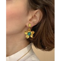 Kerasia Earrings statement, drops & dangles, 24K Gold vermeil on sterling silver  