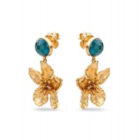 Kerasia Earrings statement, drops & dangles, 24K Gold vermeil on sterling silver  