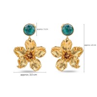 Kerasia Earrings statement, drops & dangles, 24K Gold vermeil on sterling silver  