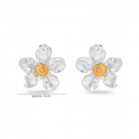 Earrings   24K Gold and sterling silver  