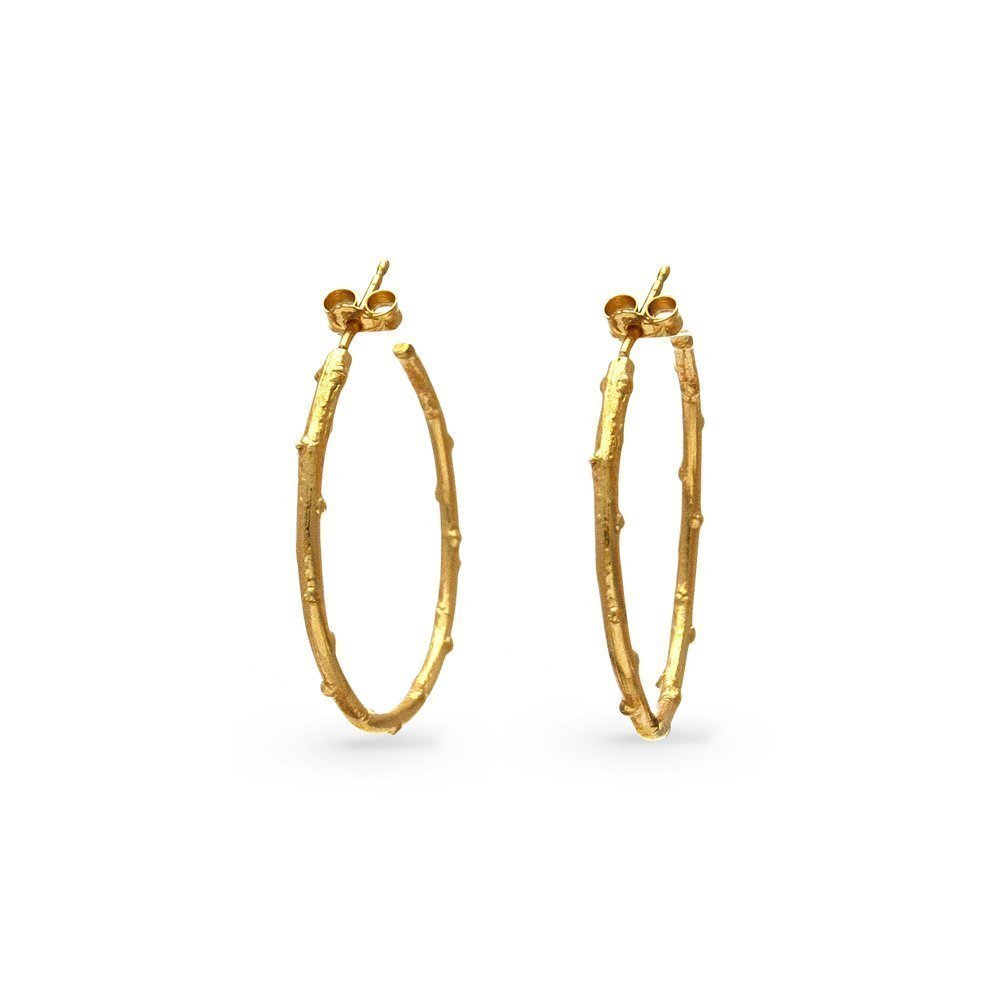 Ino Earrings  branch,  24K Gold vermeil on sterling silver  